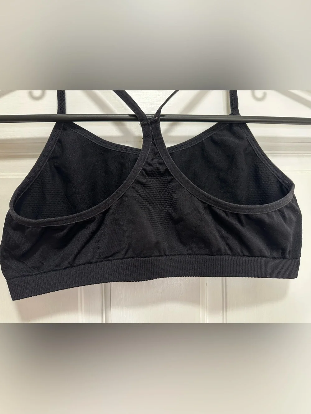 Barely There Y-Back Sports Bra in Black Girls Size XL Activewear